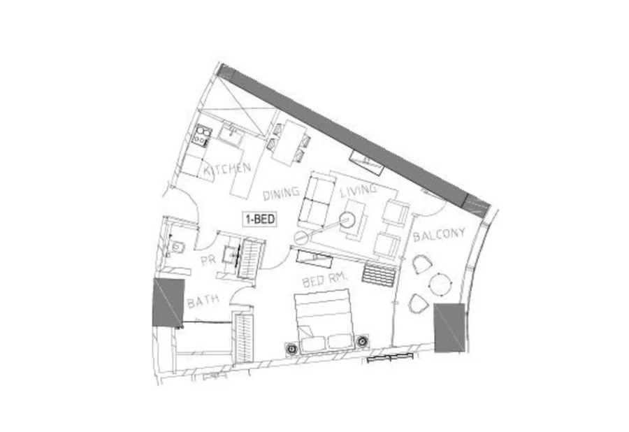 1 BR — 1 Bedroom Type 27