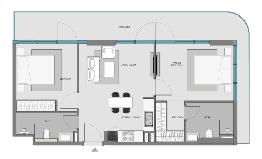 2 BR — 2 Bedroom Type 3