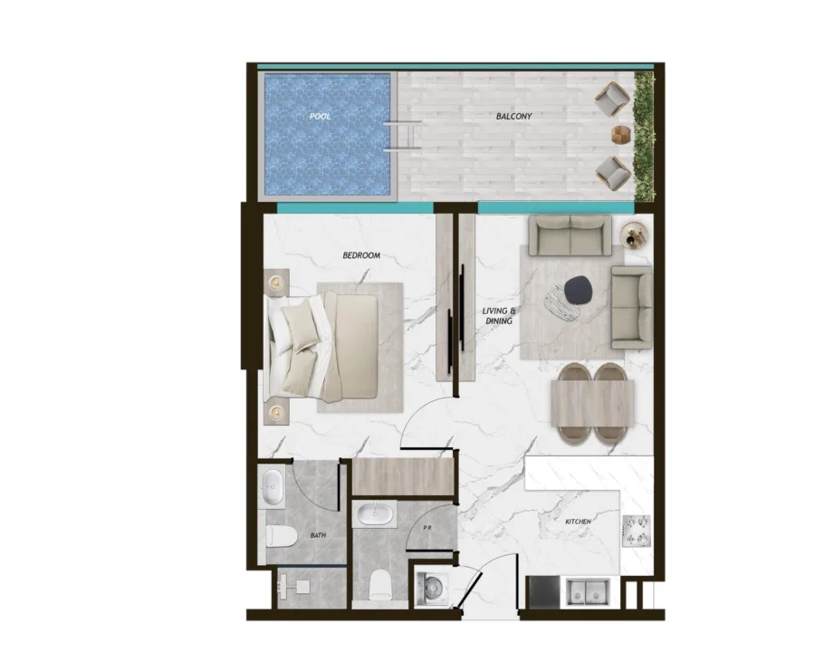 1 BR — 1 Bedroom