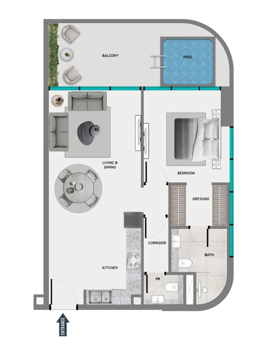 1 BR — 1 Bedroom