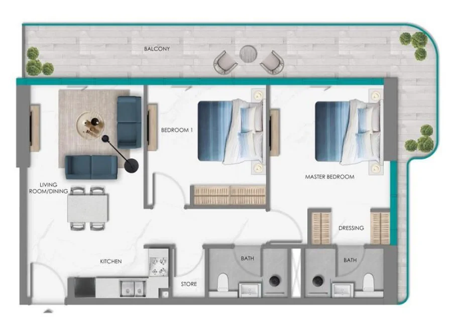 2 BR — 2 Bedroom