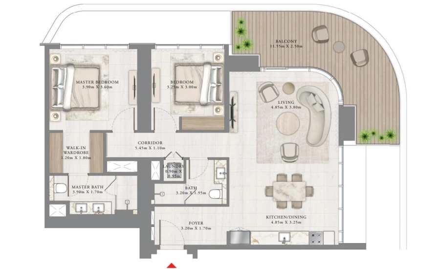 2 BR — 2 BEDROOM