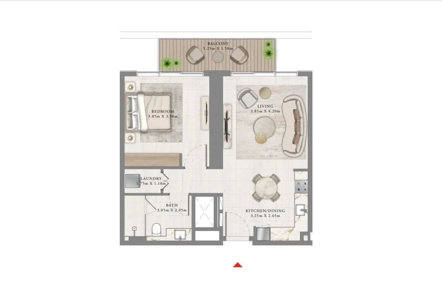 1 BR — 1 BEDROOM