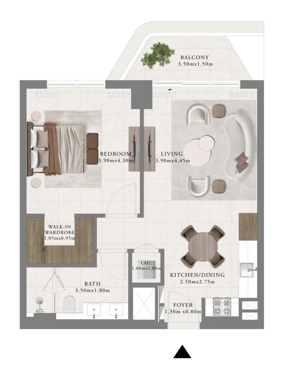 1 BR — 1 Bedroom Type A1