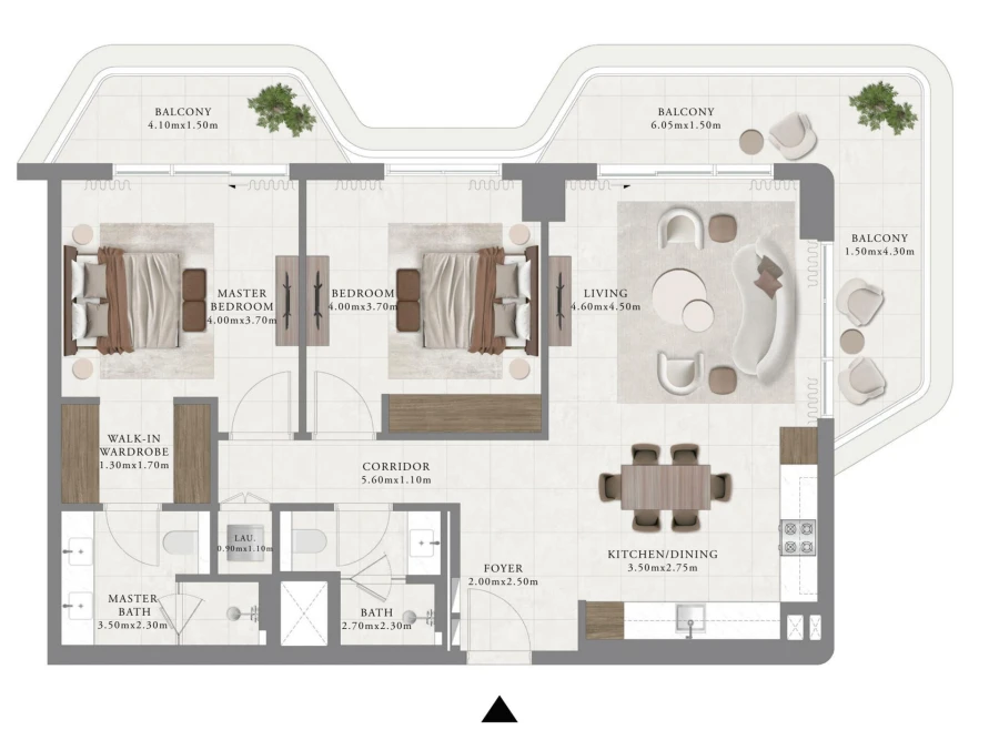 2 BR — 2 Bedroom Type C2