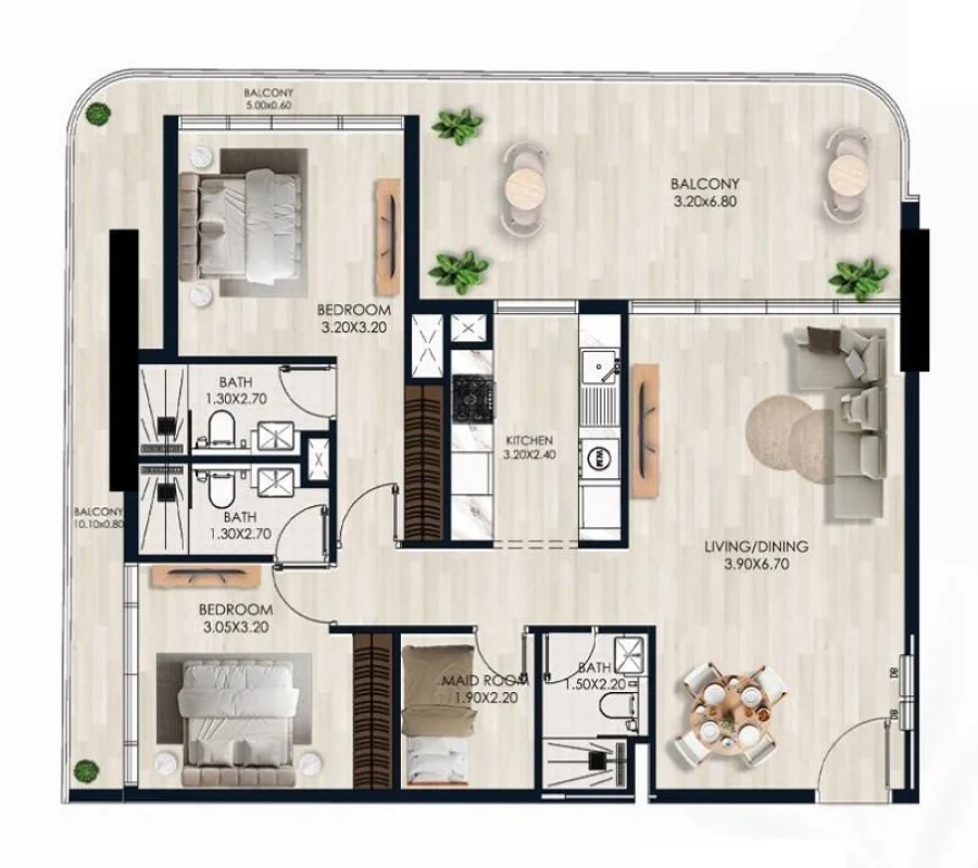 2 BR — 2 Bedroom