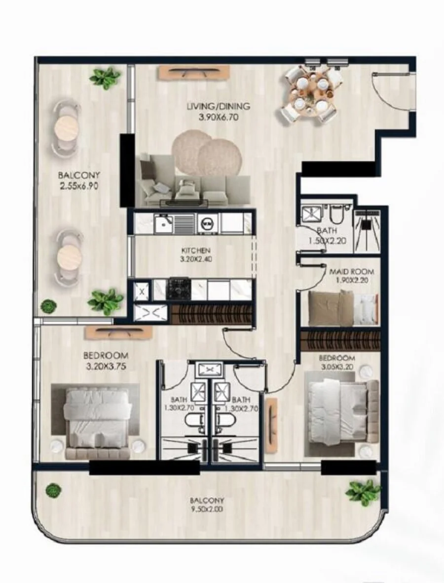 2 BR — 2  Bedroom