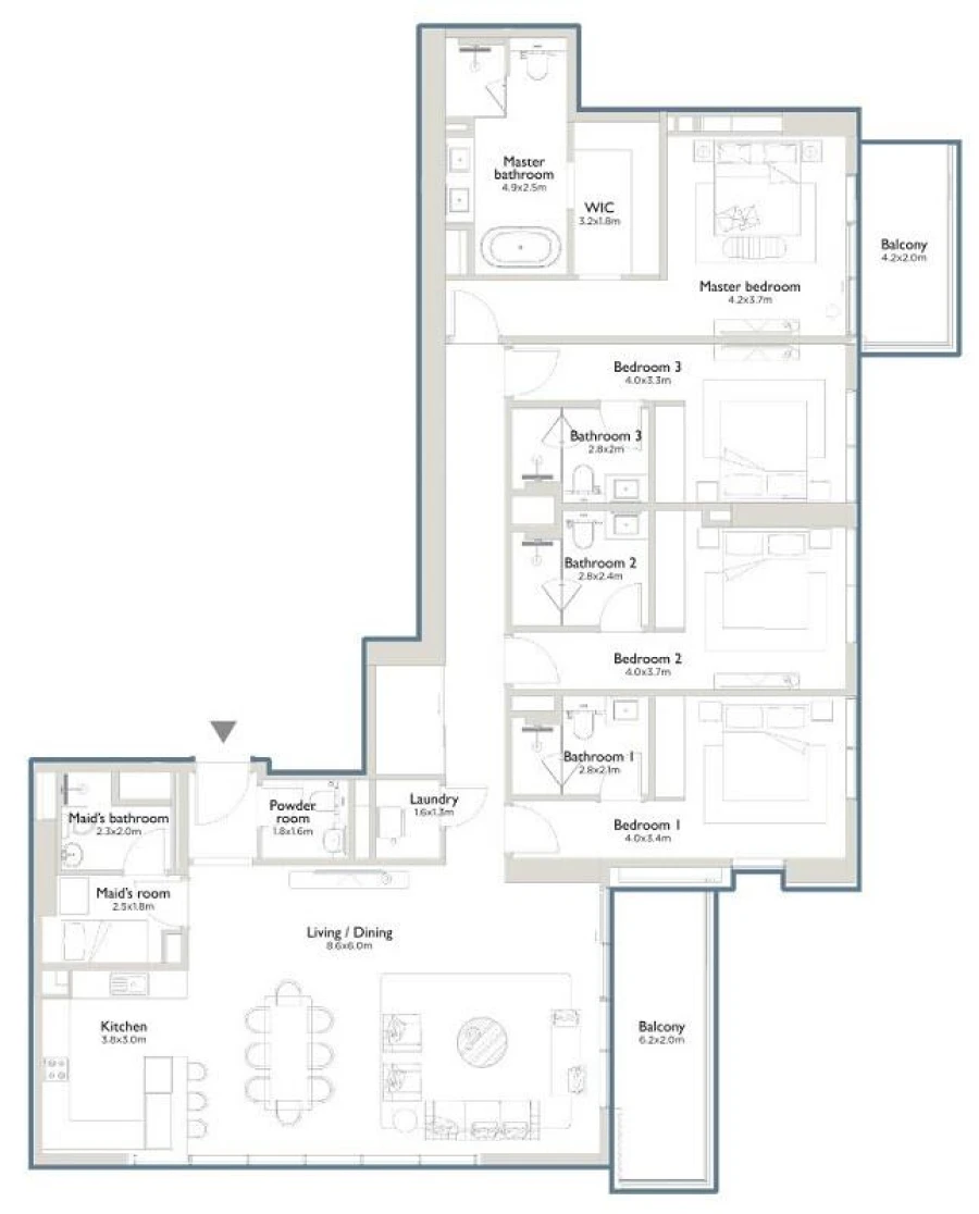 4 BR — 4 Bedroom Type 02B