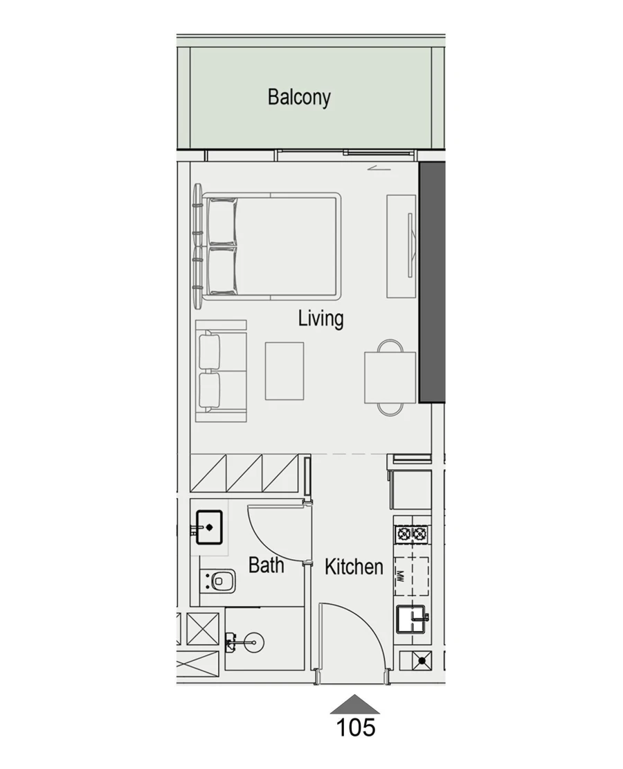 Studio — Studio Unit 105 / 107