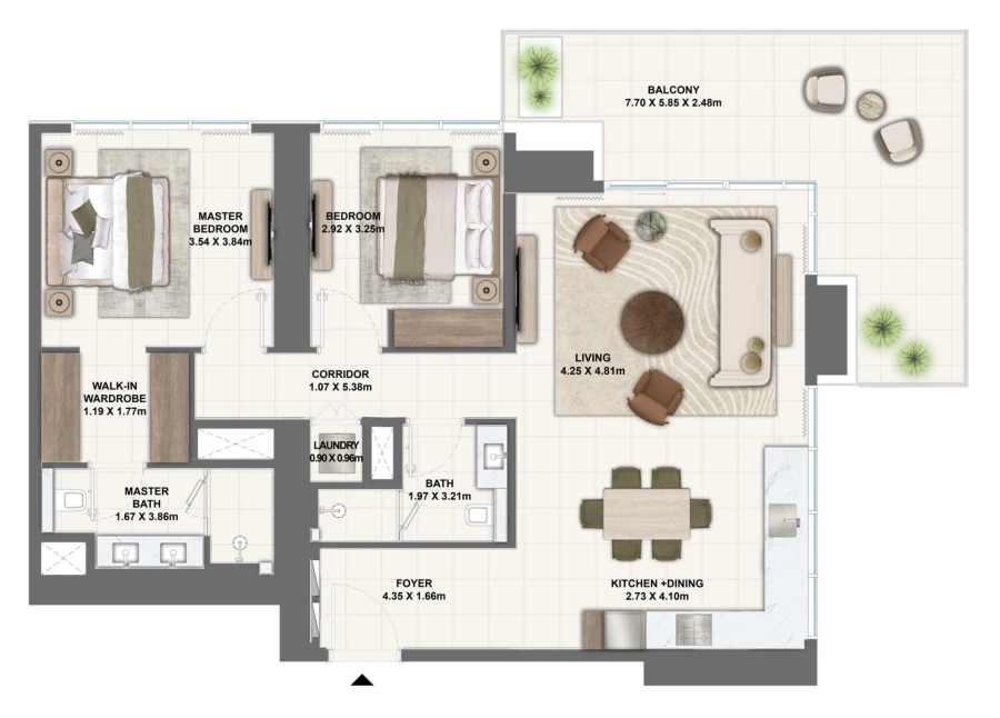 2 BR — 2 Bedroom Type 2