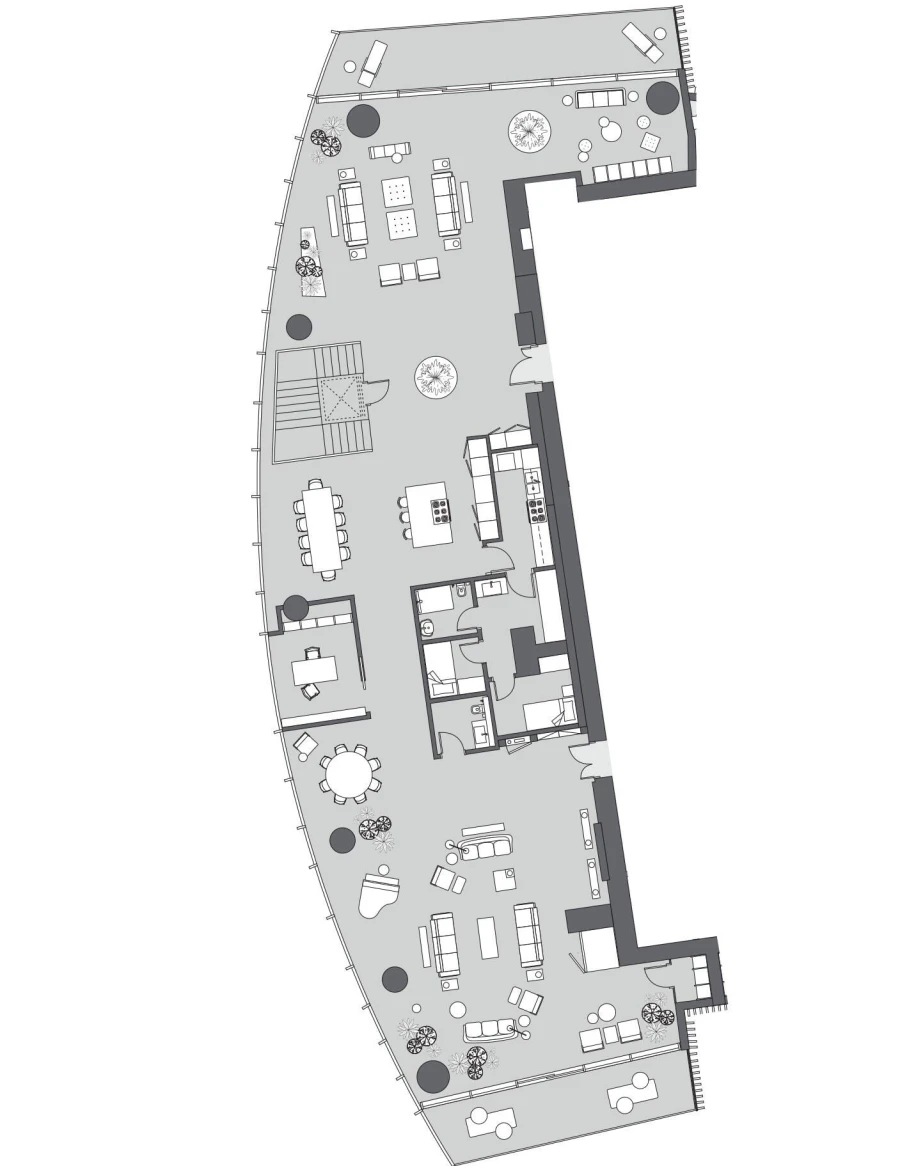 4 BR — 4 Bedrooms Duplex A