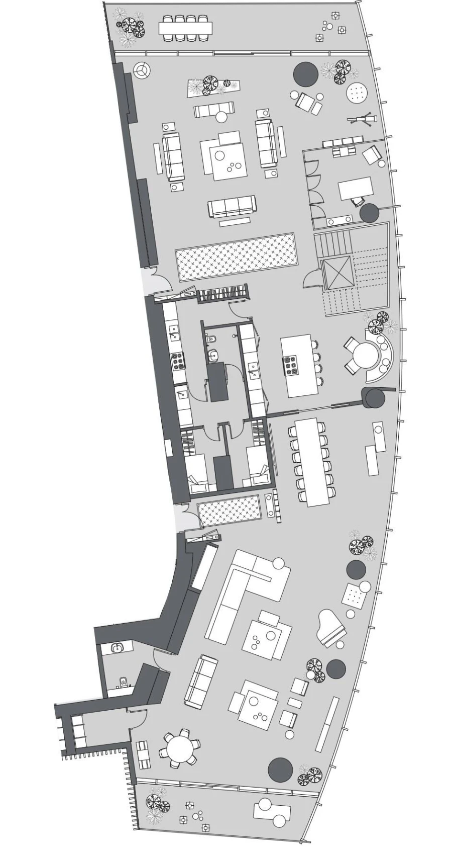 5 BR — 5 Bedrooms Triplex B