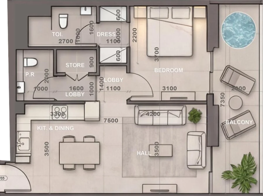 1 BR — 1 Bedroom