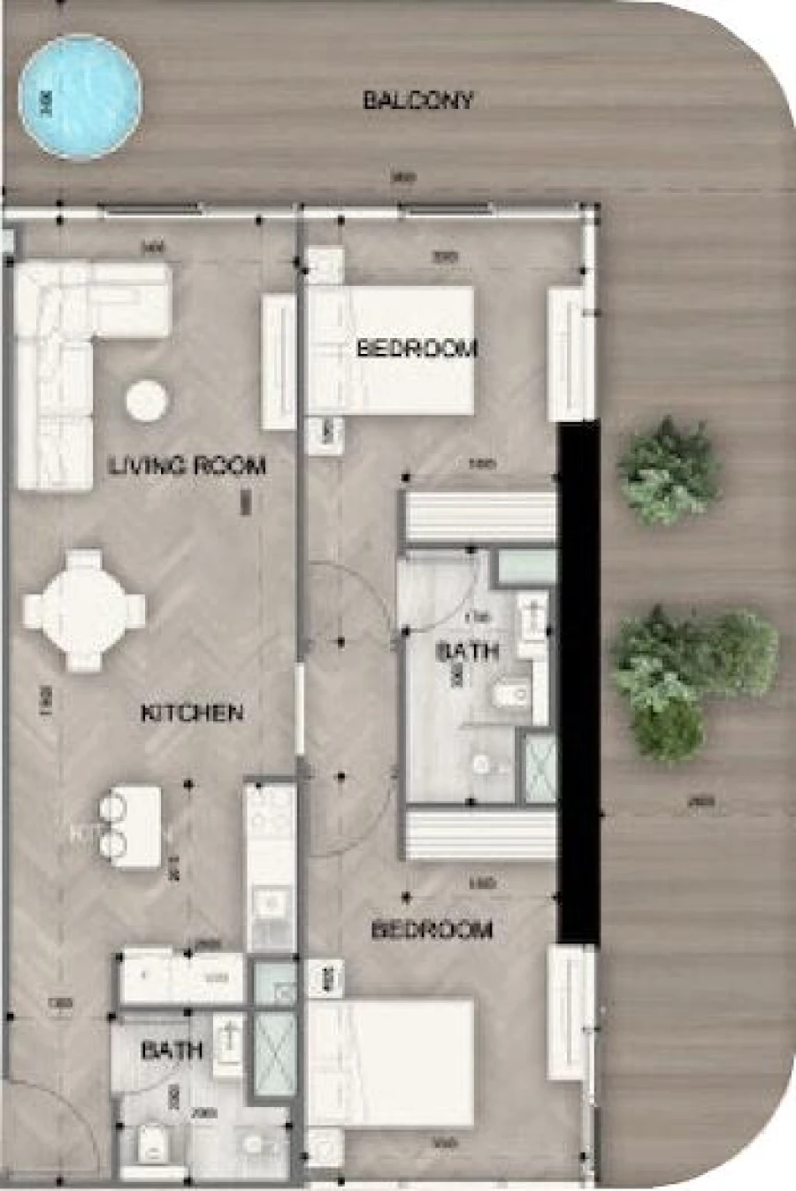 2 BR — 2 Bedroom