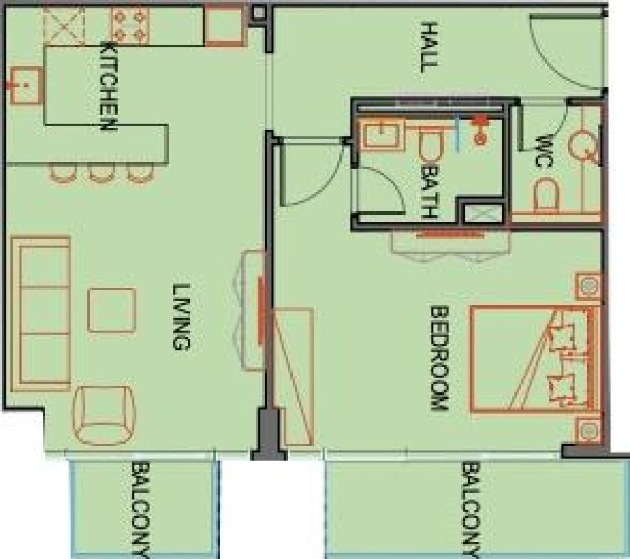 1 BR — 1 Bedroom
