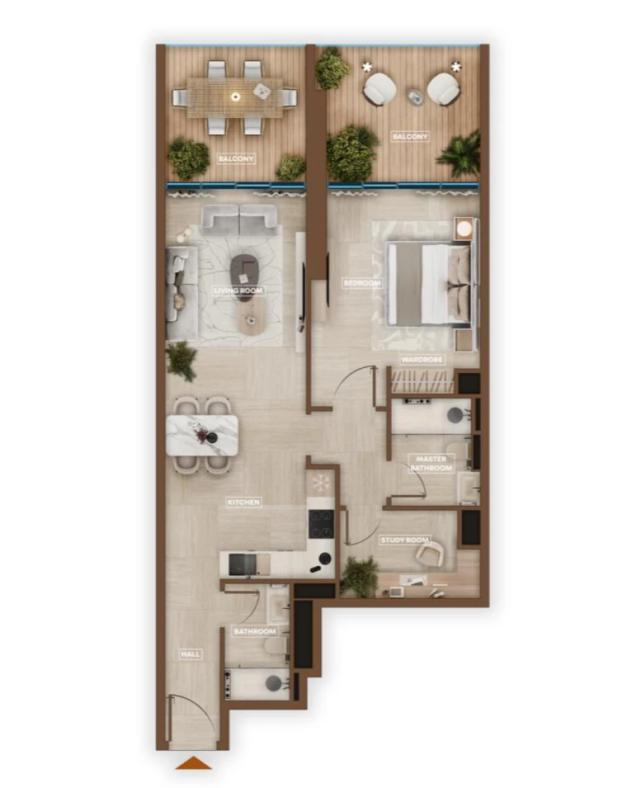1 BR — 1 Bedroom