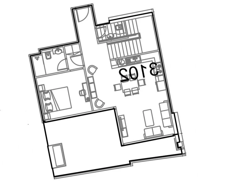 3 BR — 3 Bedroom Penthouse