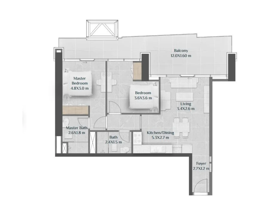 2 BR — 2 Bedroom