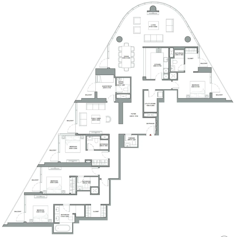 4 BR — 4 Bedroom Type A