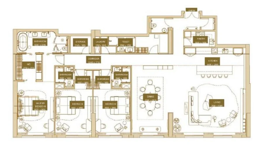 3 BR — 3 Bedroom