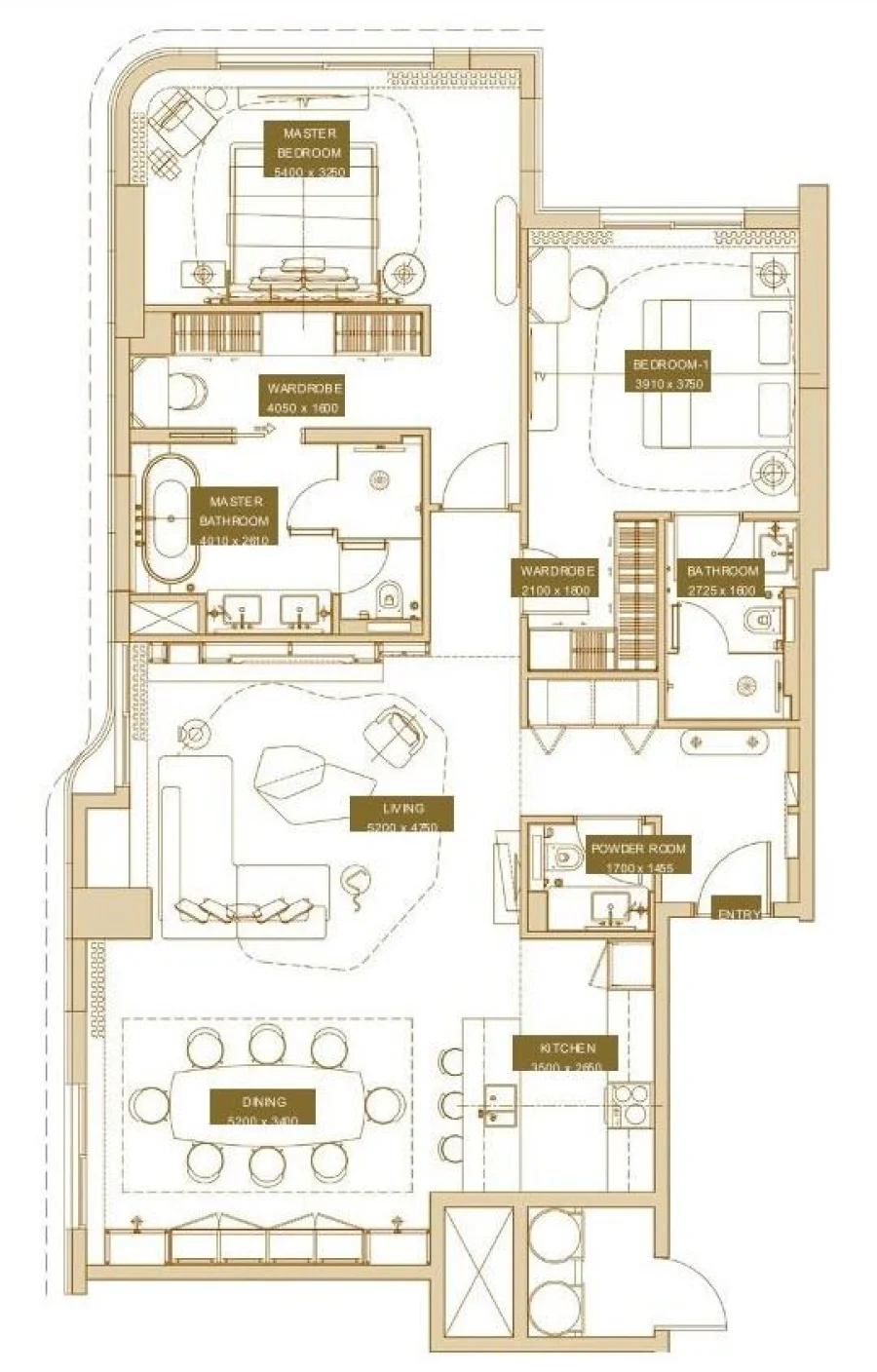 2 BR — 2 Bedroom Type A