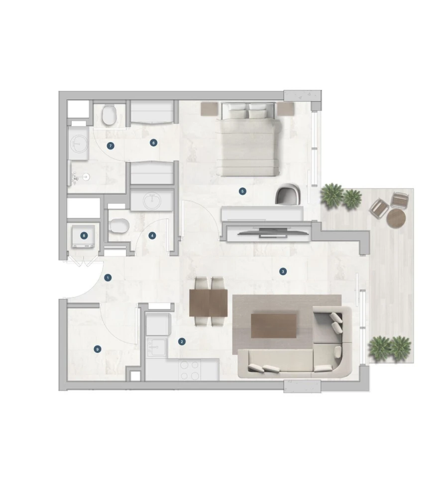 1 BR — 1 Bedroom Plus