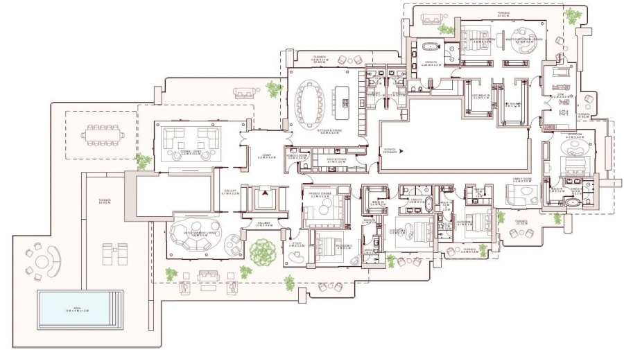5 BR — 5 Bedroom Penthouse Type B