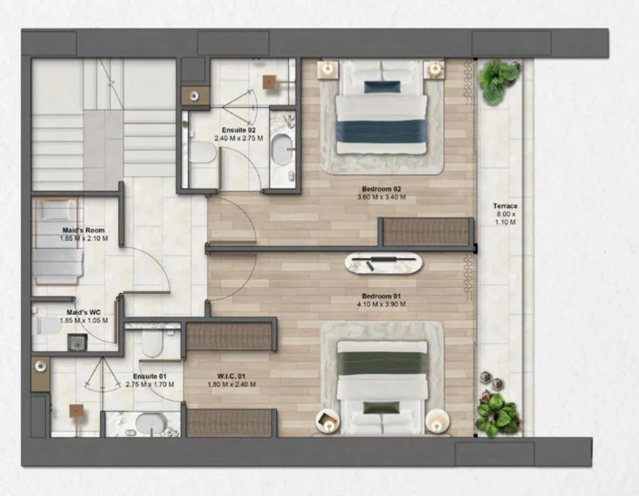 2 BR — 2 Bedroom Chalet
