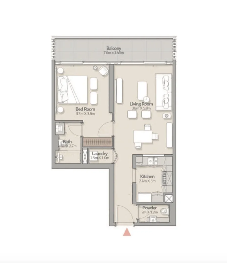 1 BR — 1 BEDROOM TYPE 1D