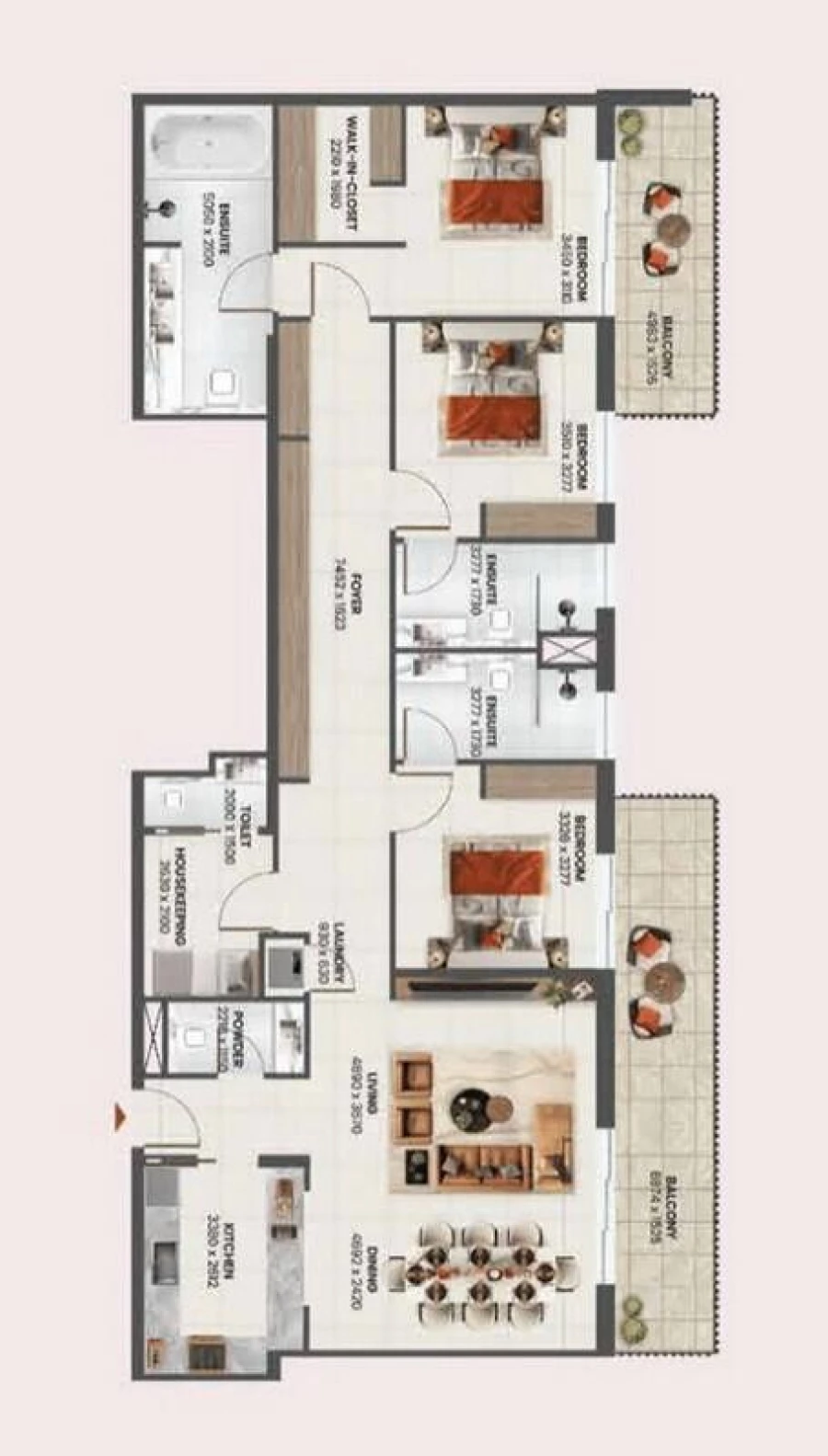 3 BR — 3.5 Beroom Type 2