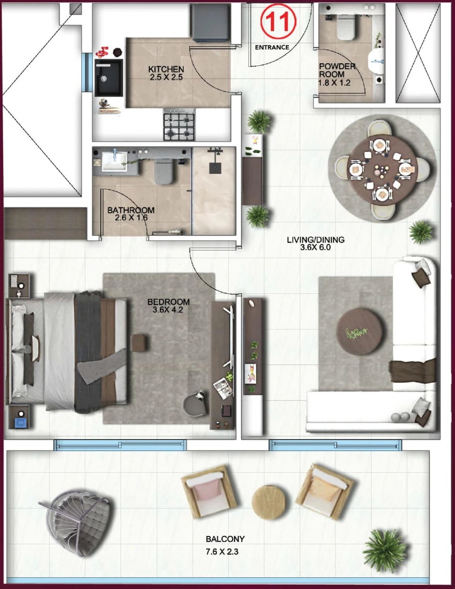 1 BR — 1 BHK Luxe