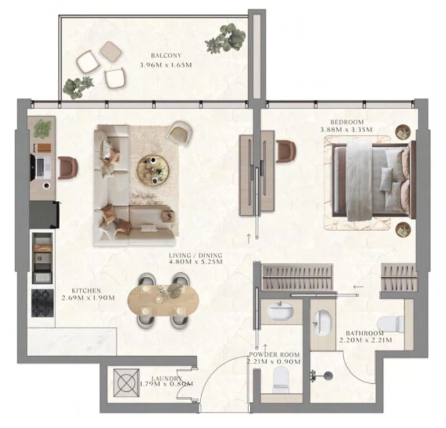1 BR — 1 Bedroom