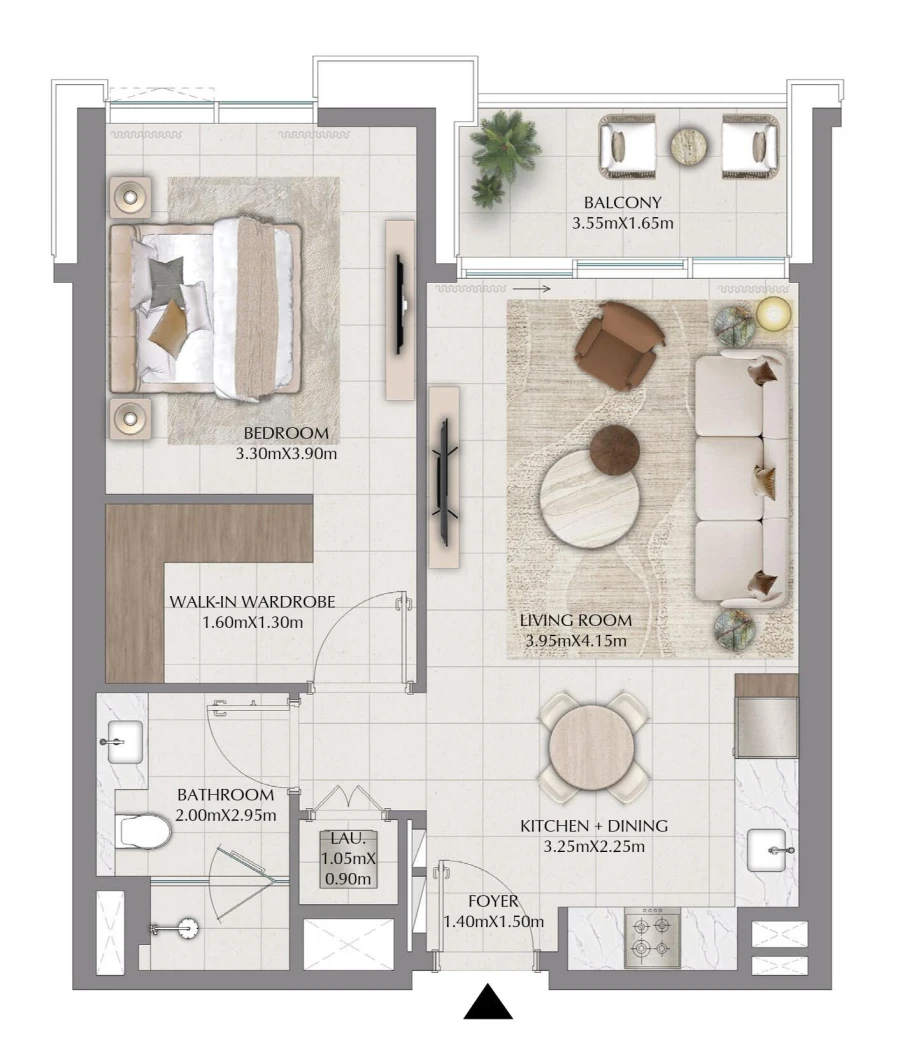 1 BR — 1 Bedroom Type 2A
