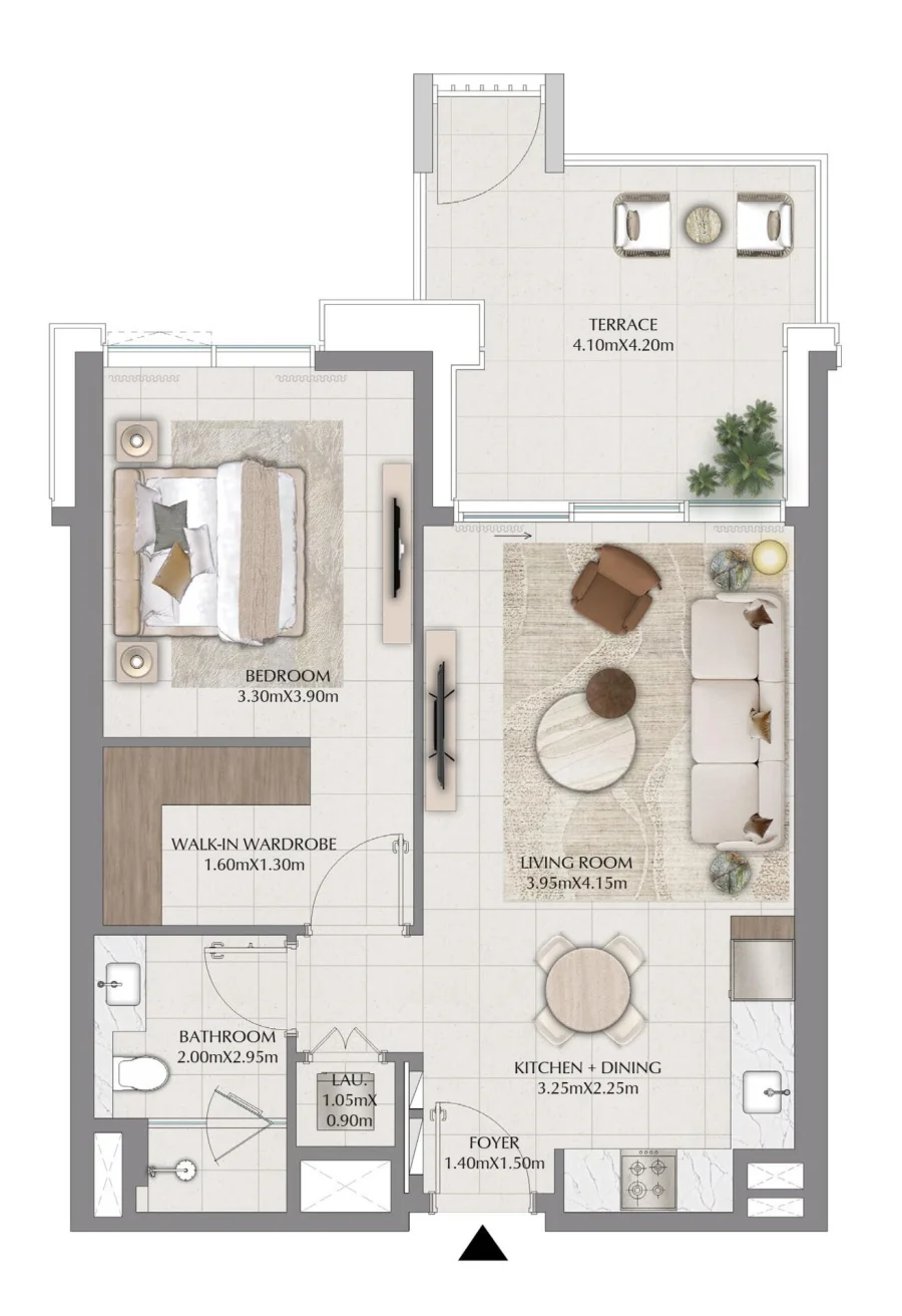 1 BR — 1 Bedroom Type 2A.1