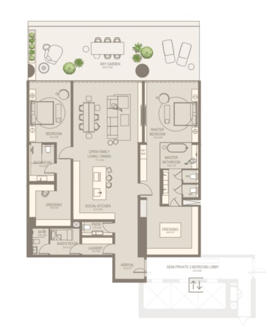 2 BR — 2 Bedroom Sanctuary Villa