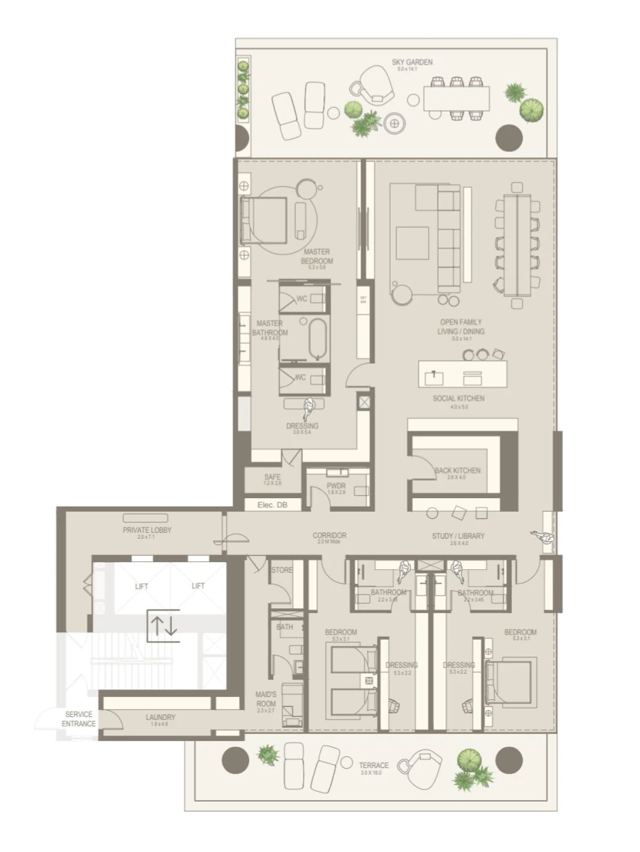 3 BR — 3 Bedroom Sanctuary Villa