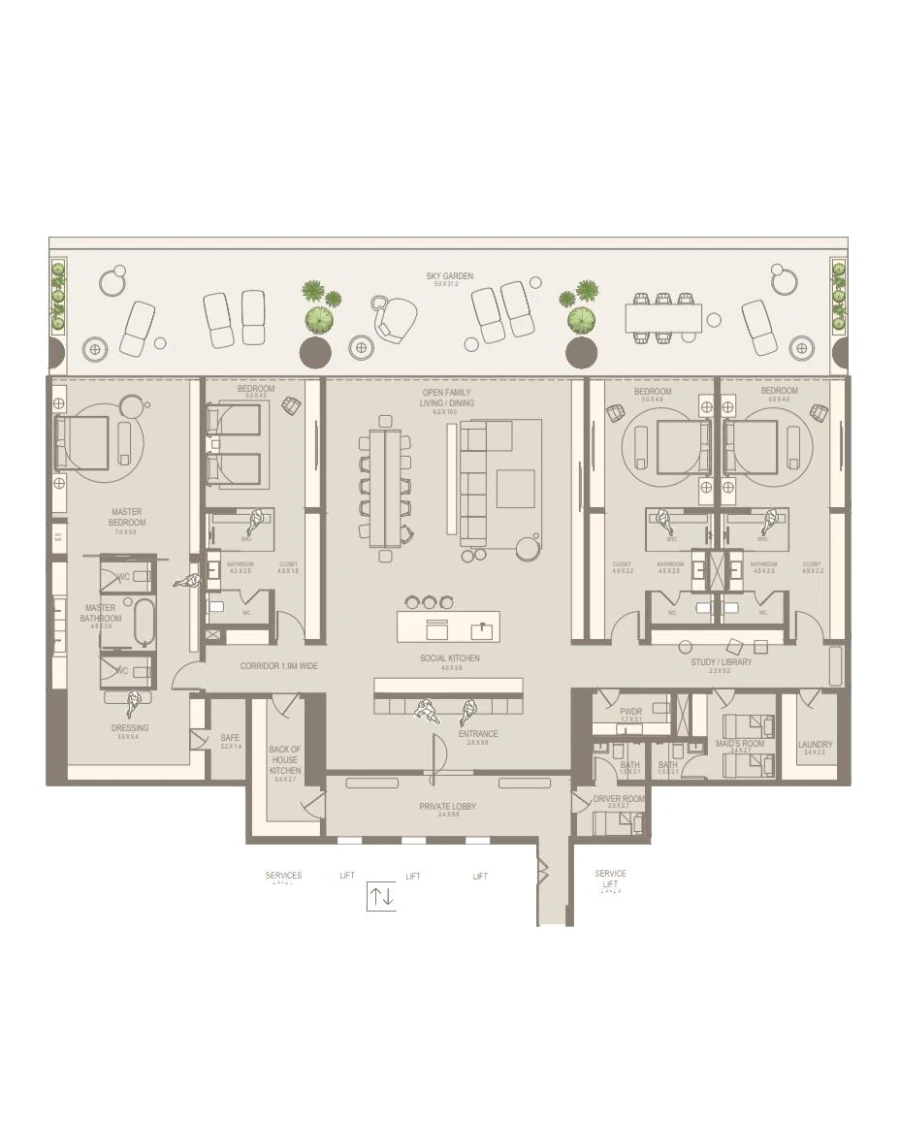 4 BR — 4 Bedroom Horizon Villa