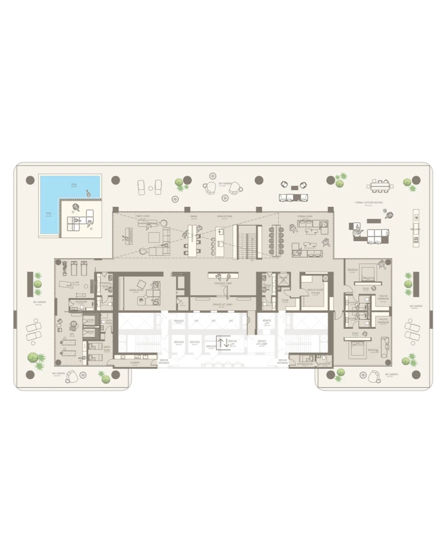 6 BR — 6 Bedroom Sky Mansion