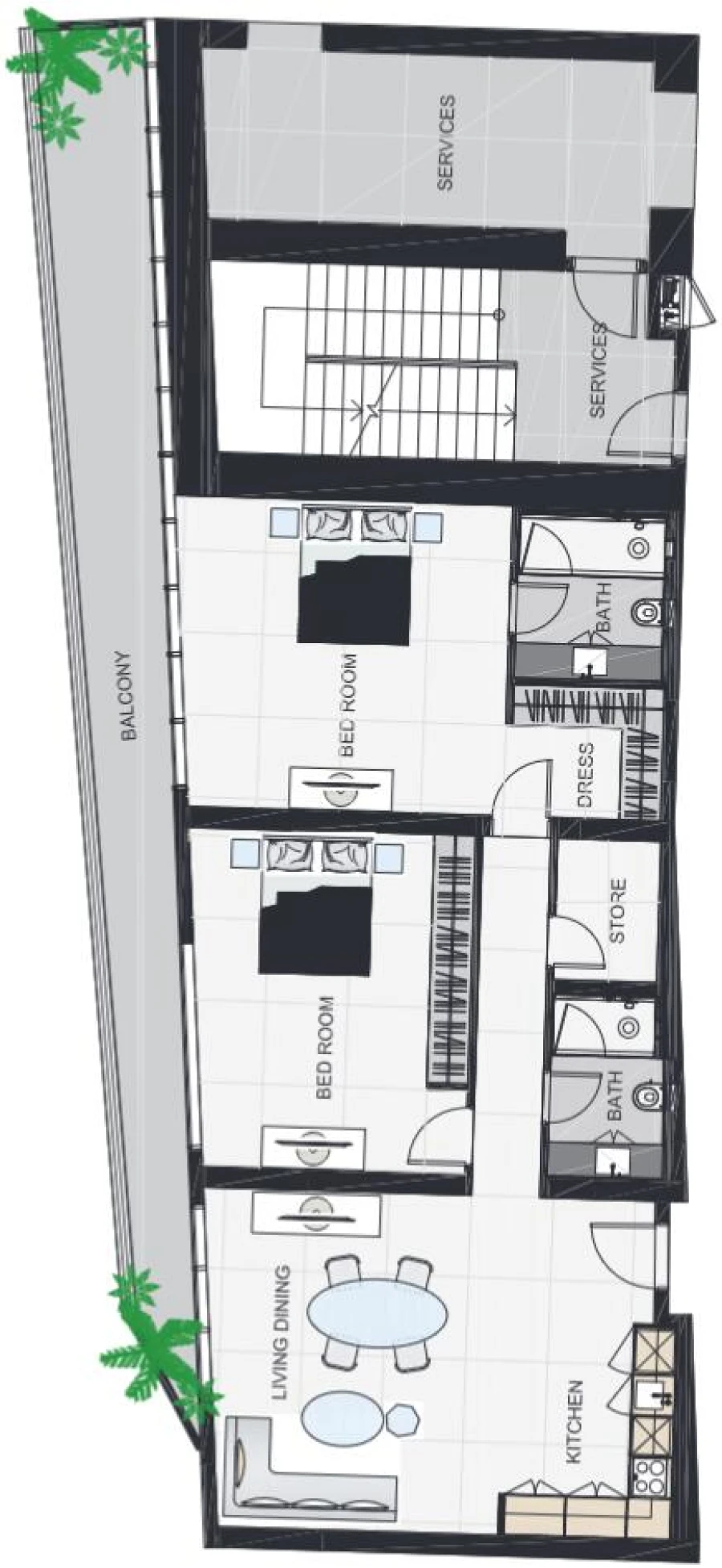 2 BR — 2 Bedroom Type 3