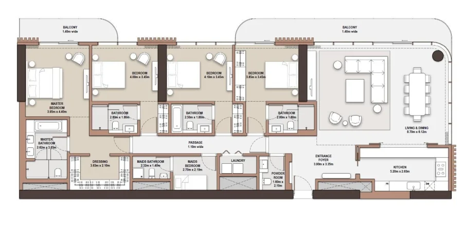 4 BR — 4 Bedroom Type B