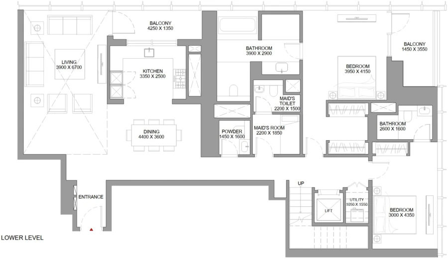 4 BR — 4 Bedroom Apartment Type C Duplex