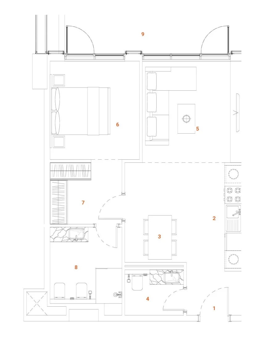 1 BR — One Bedroom Type three