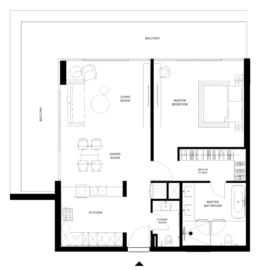 1 BR — 1 BEDROOM