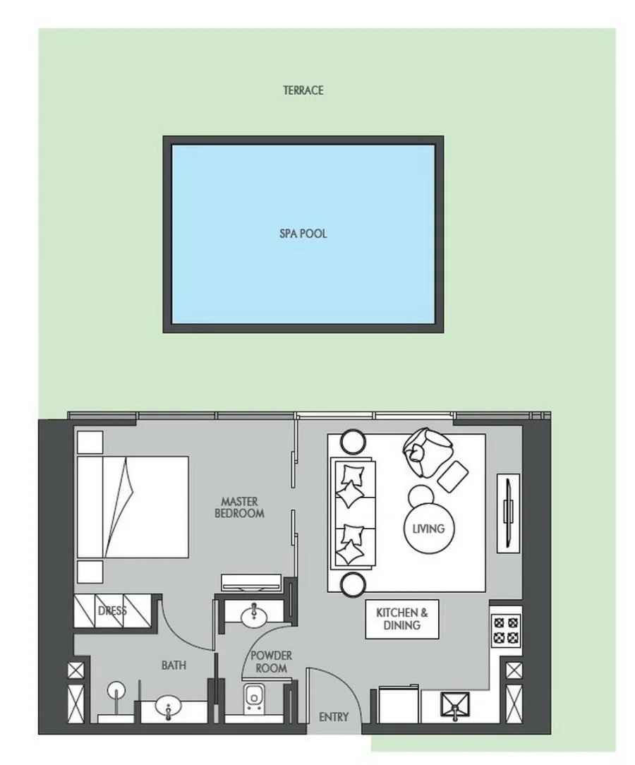1 BR — 1 Bedroom