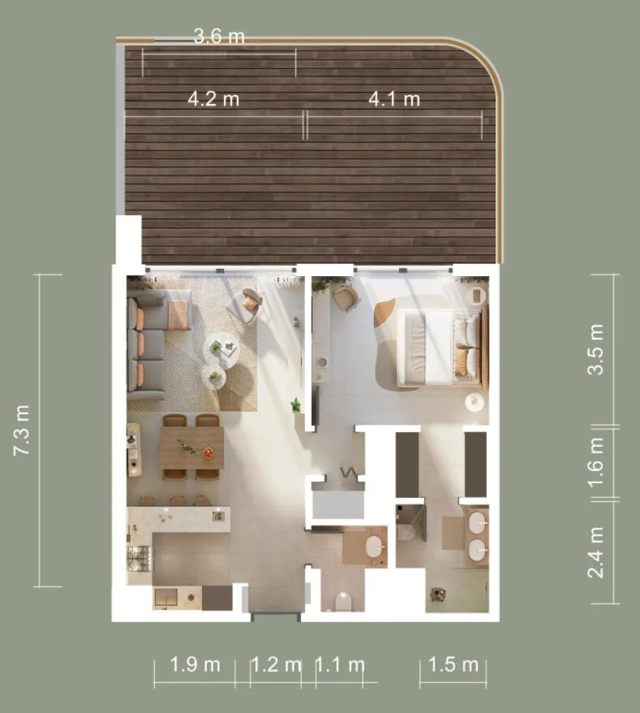 1 BR — 1 Bedroom