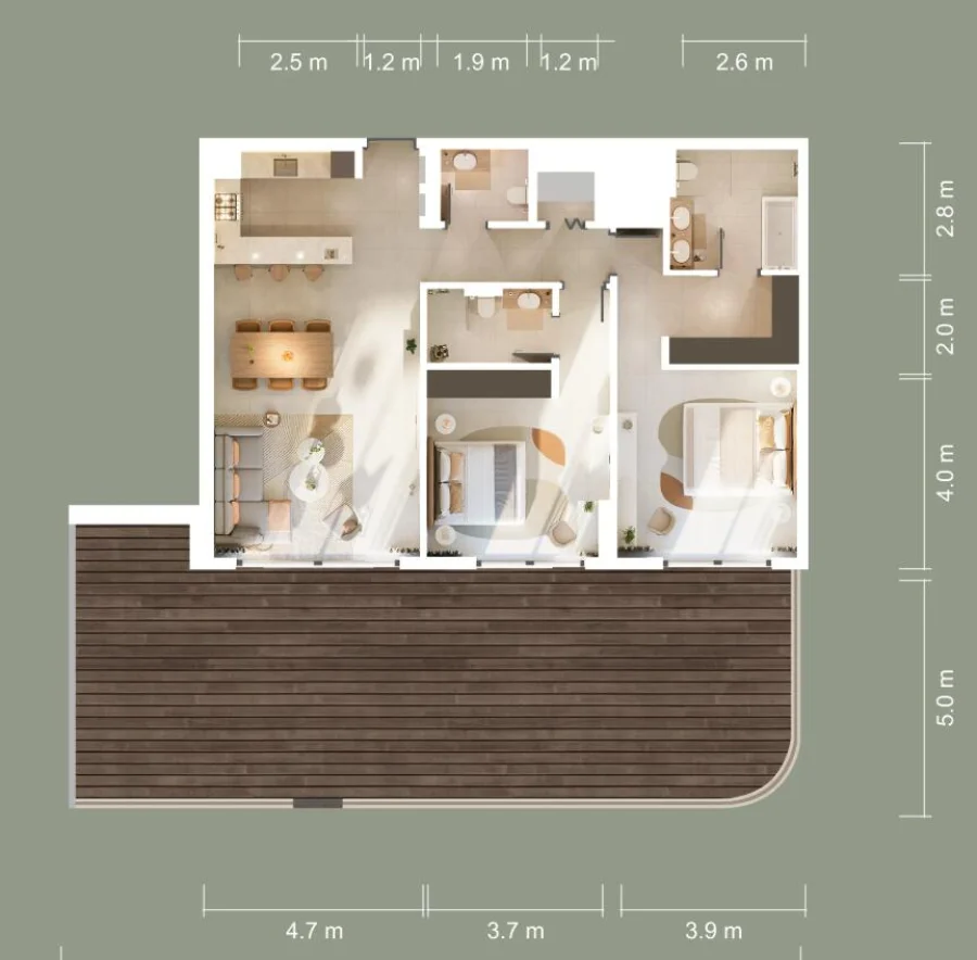 2 BR — 2 Bedroom Type 2
