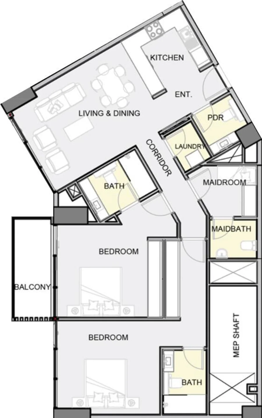 2 BR — 