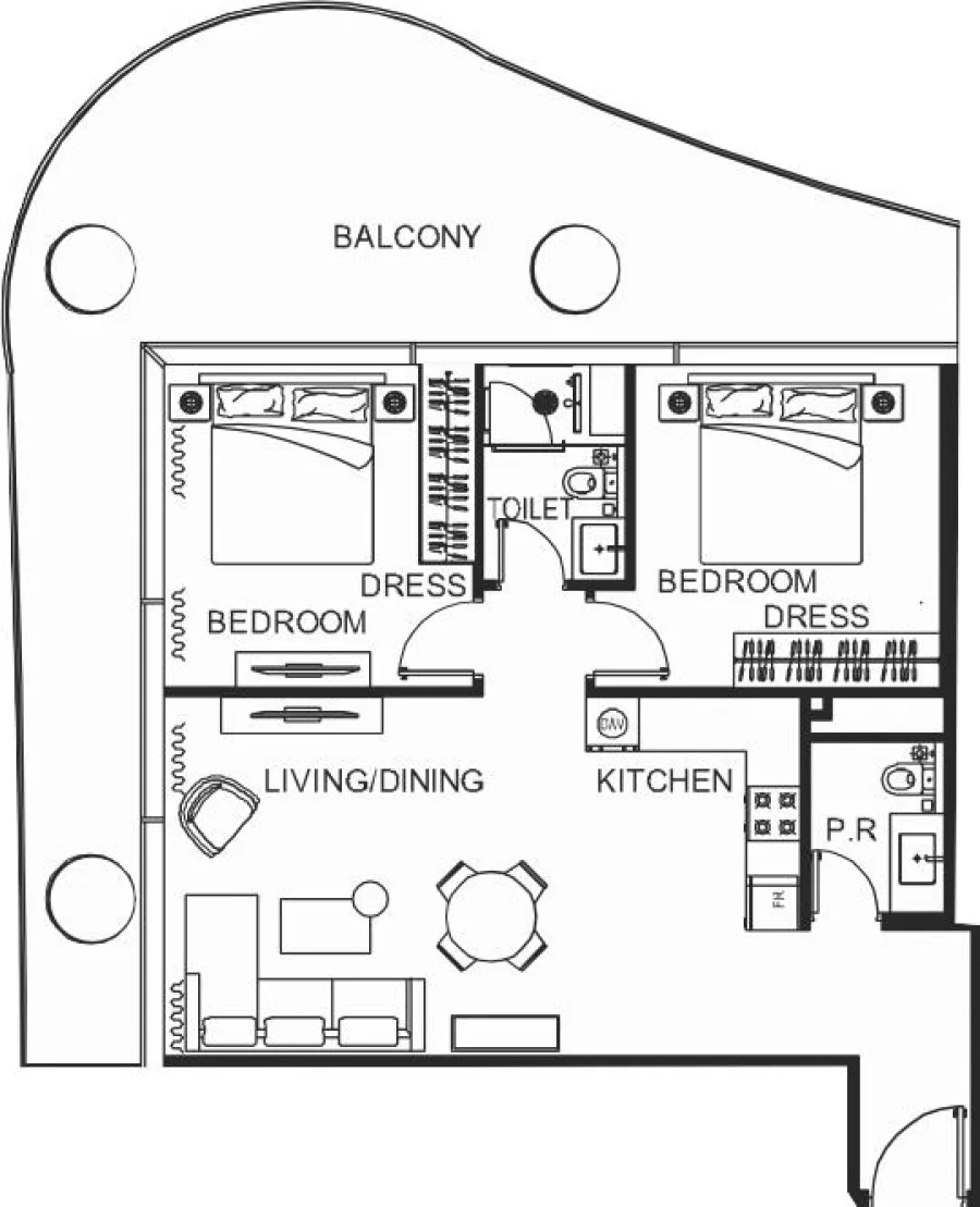 2 BR — 2 Bedroom