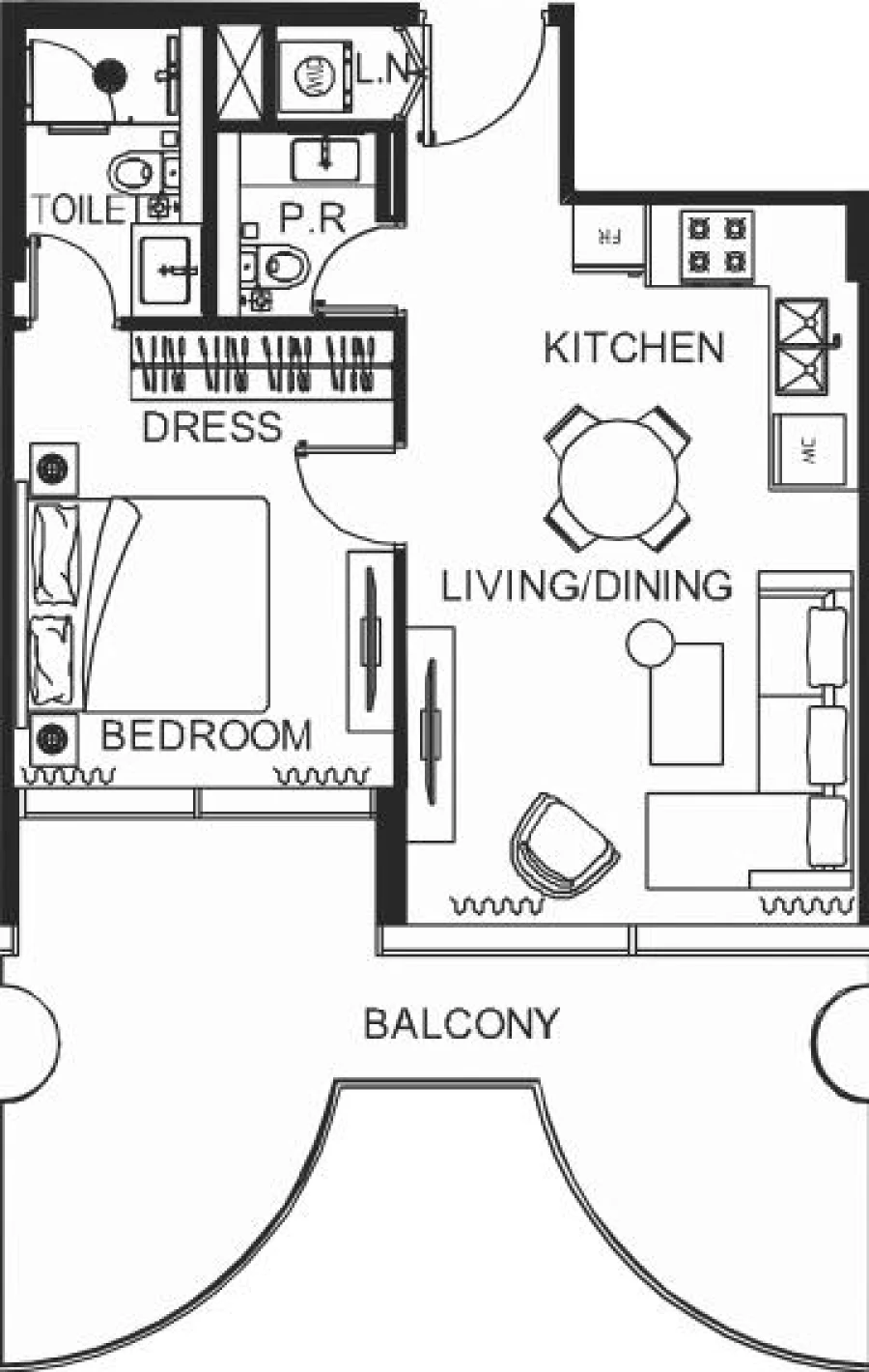1 BR — 1 Bedroom