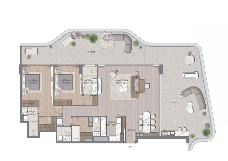 2 BR — 2 Bedroom Type C